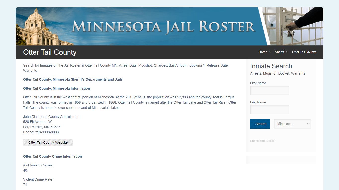 Otter Tail County | Jail Roster Search